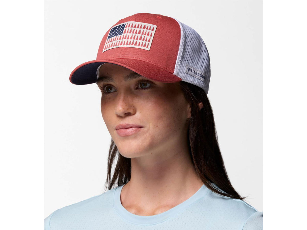Columbia Mesh Tree Flag Ball Cap
