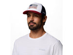 Columbia PFG Fish Flag Mesh Snap Back