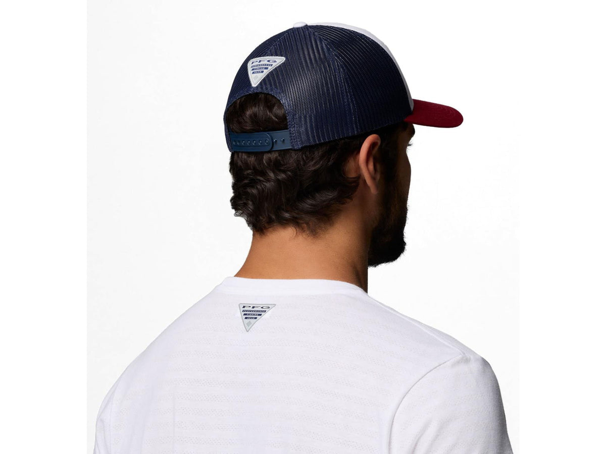 Columbia PFG Fish Flag Mesh Snap Back