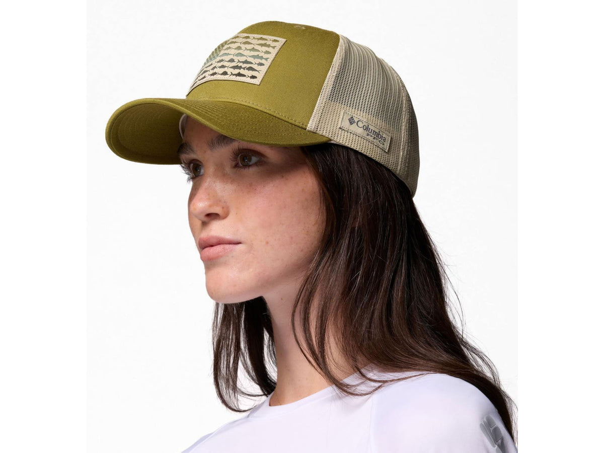 Columbia PFG Fish Flag Mesh Snap Back