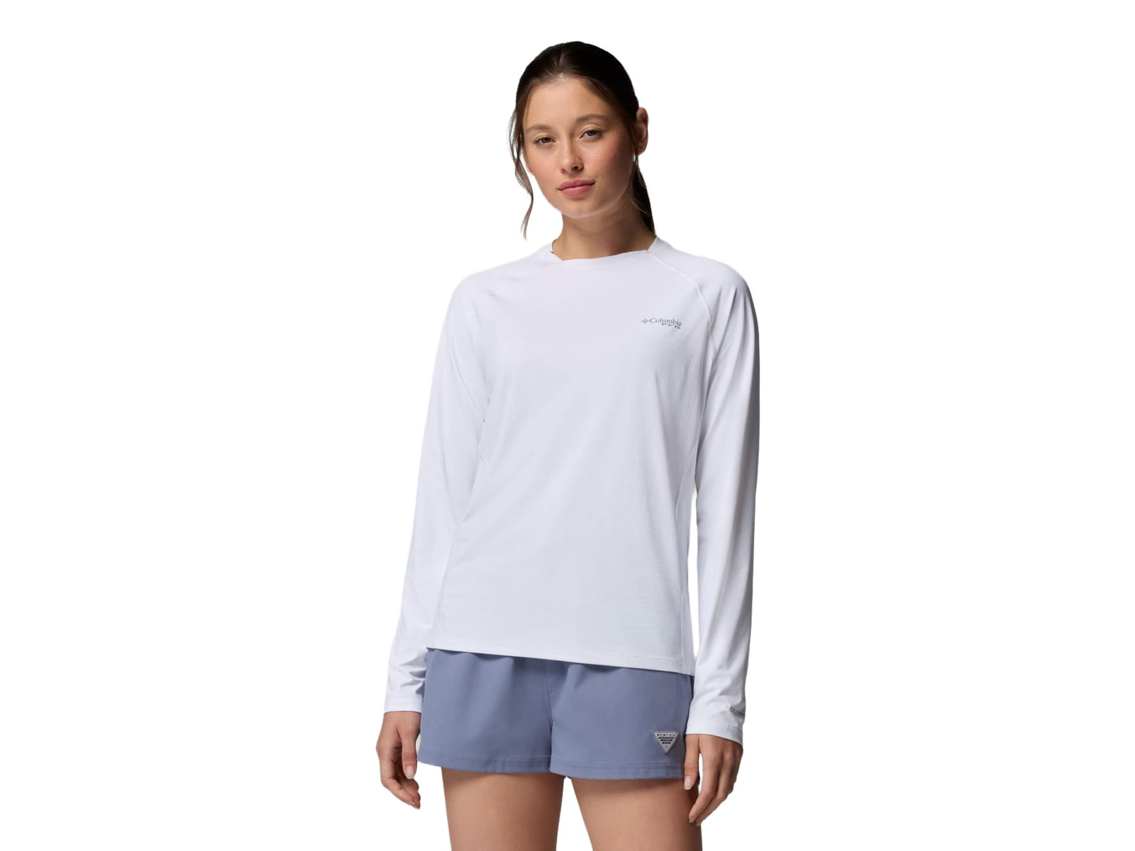 Columbia PFG Solar Stream II Long Sleeve - Women's White