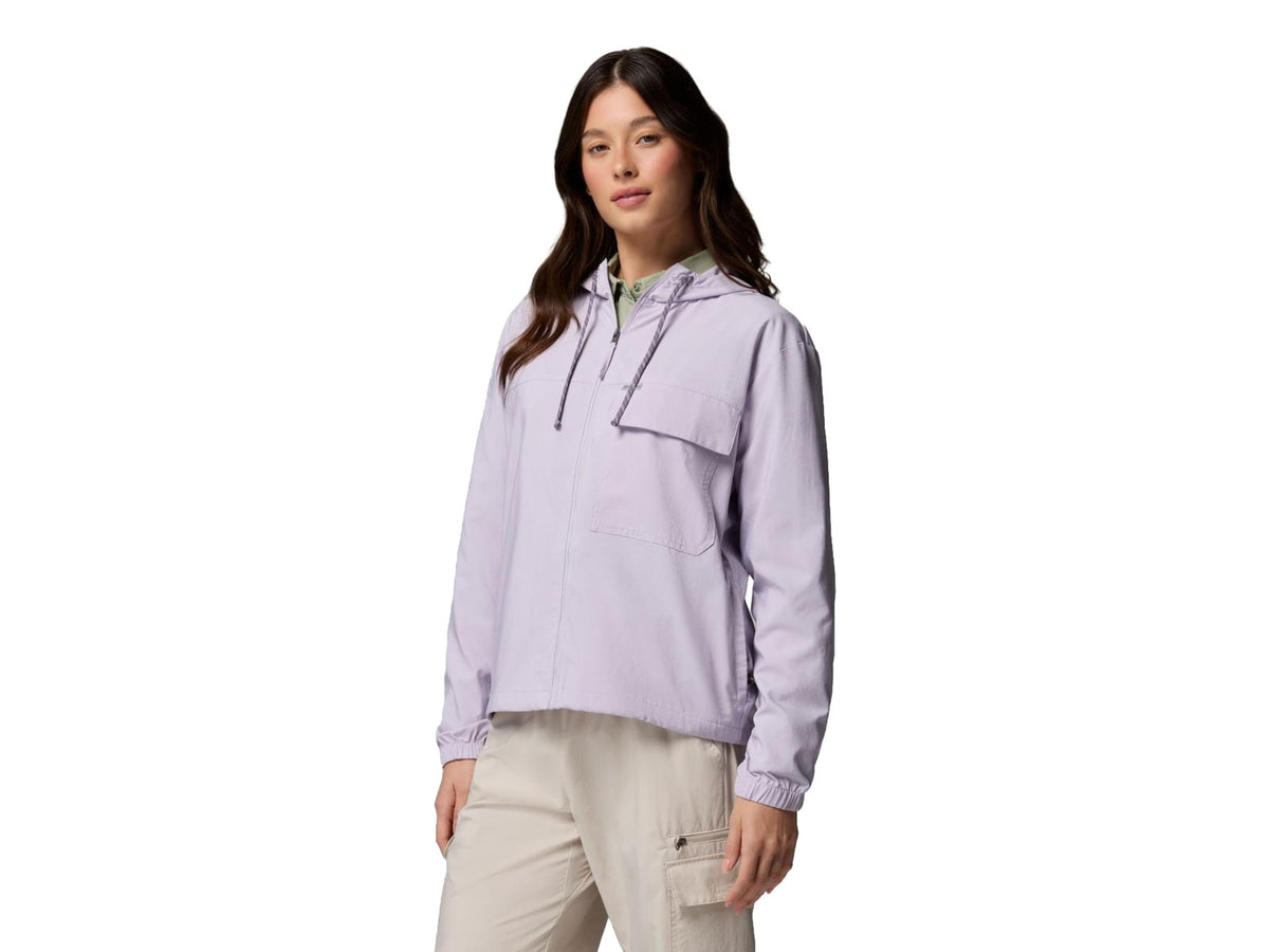 Columbia Skien Valley Hooded Long Sleeve Shirt - Women's Lavender Pearl