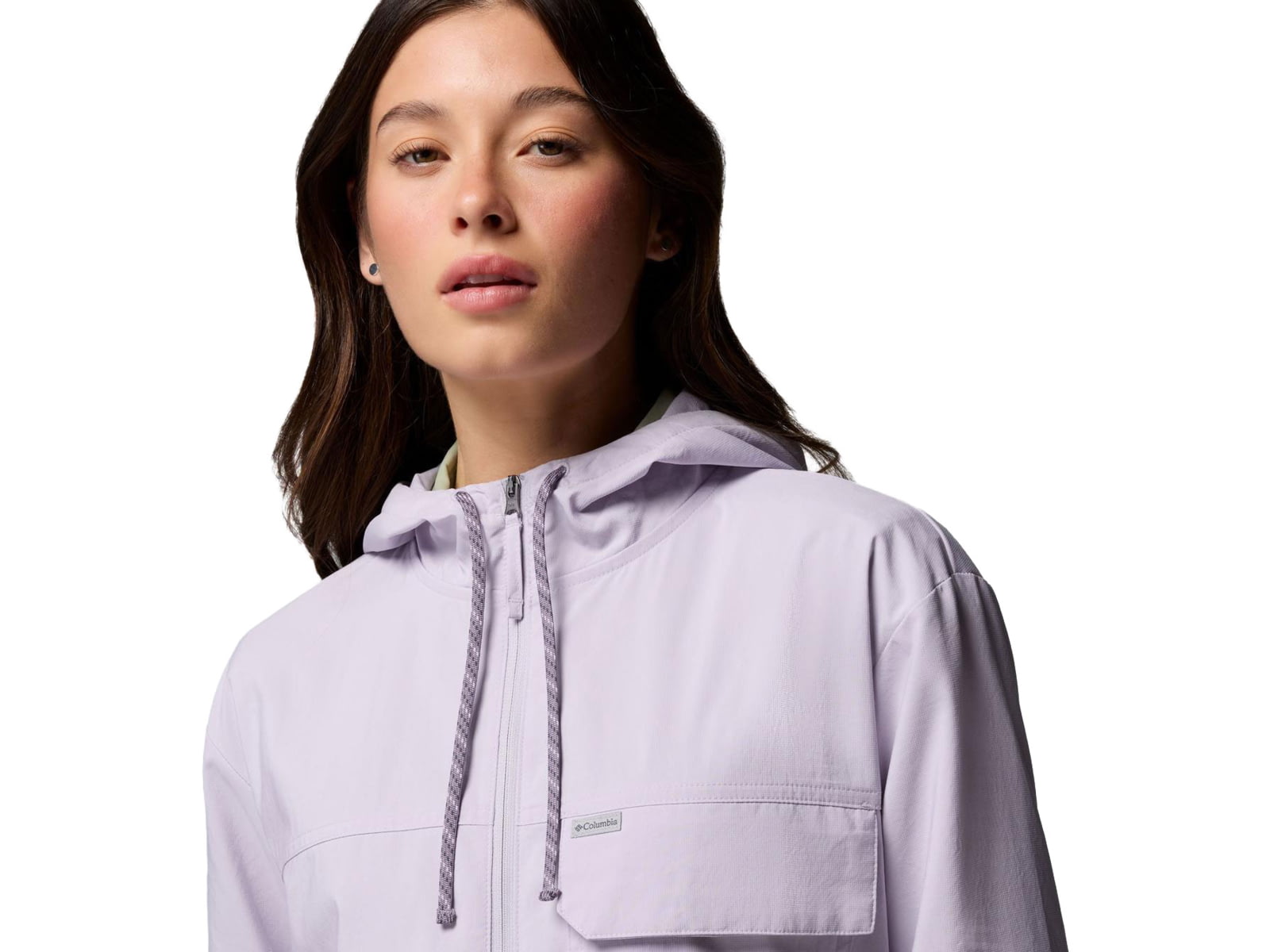 Columbia Skien Valley Hooded Long Sleeve Shirt - Women's Lavender Pearl