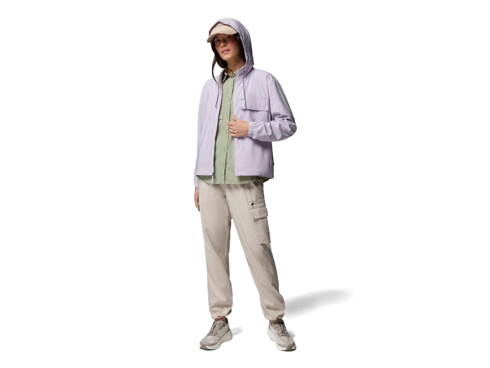 Columbia Skien Valley Hooded Long Sleeve Shirt - Women's Lavender Pearl