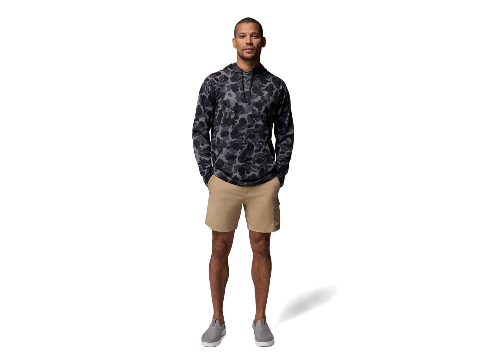 Columbia Wild Cast Camp Hoodie - Men's Shark Deltawoods