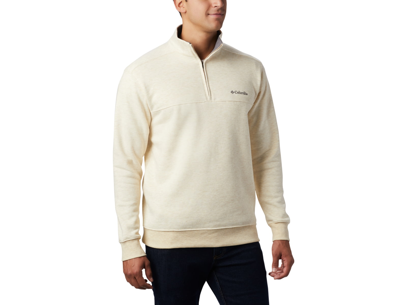 Columbia Hart Mountain II Half Zip Sweatshirt - Men's Oatmeal Heather XXL