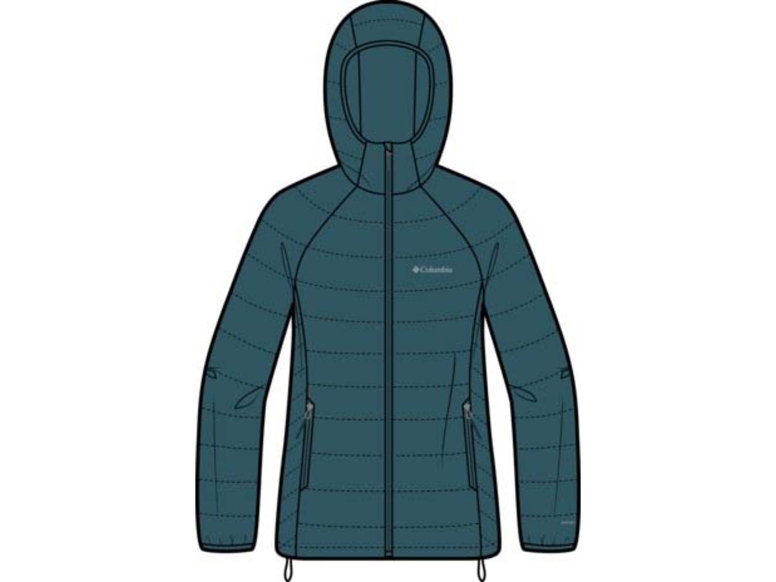 Columbia Powder Lite II Hooded Jacket - Women's Everblue