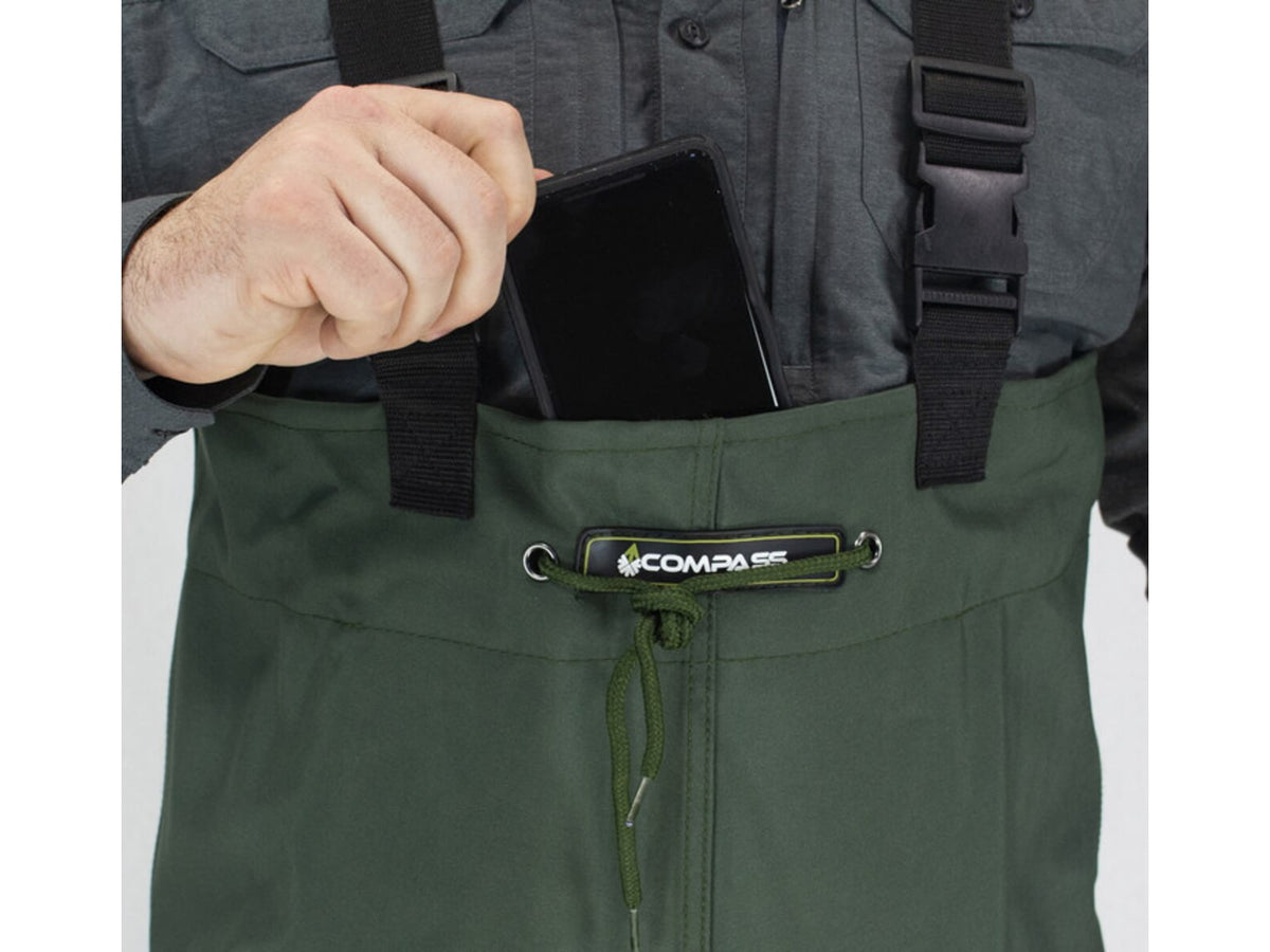 Compass 360 OXBOW Poly Rubber BTFT Wader - Men's Forest Green