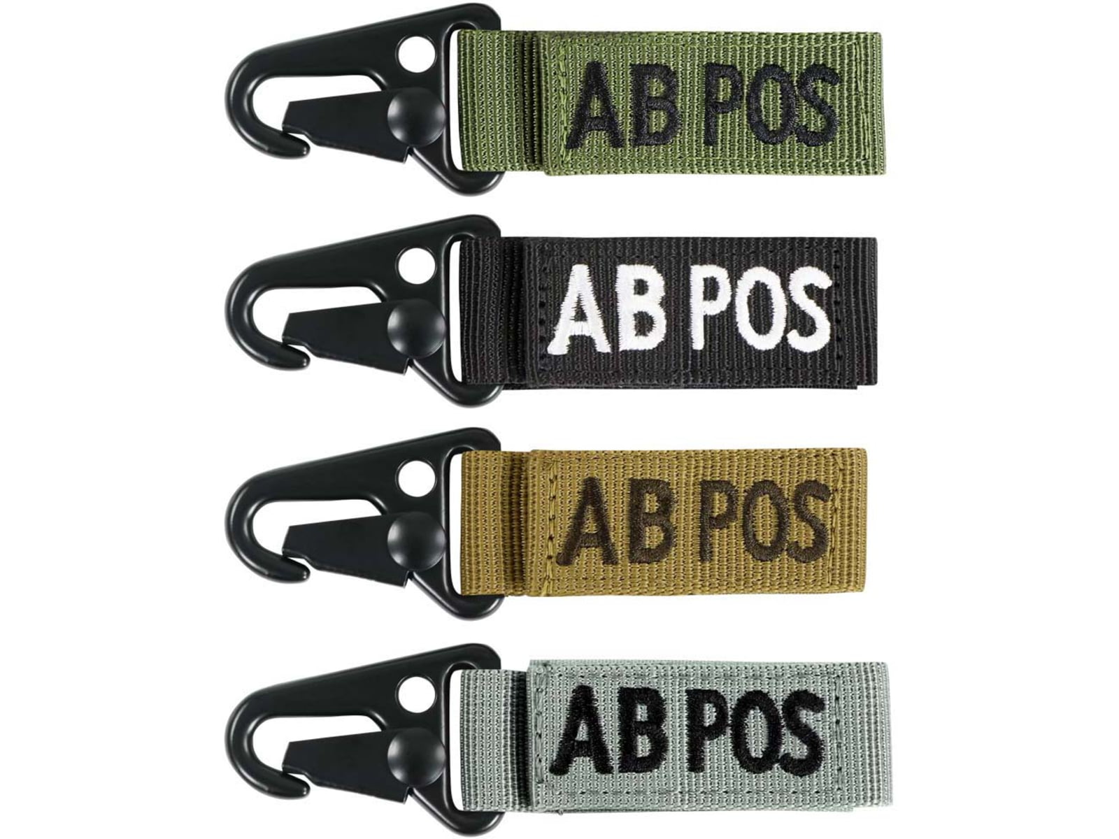 Condor Outdoor Blood Type Key Chain 4 Pcs/Pack