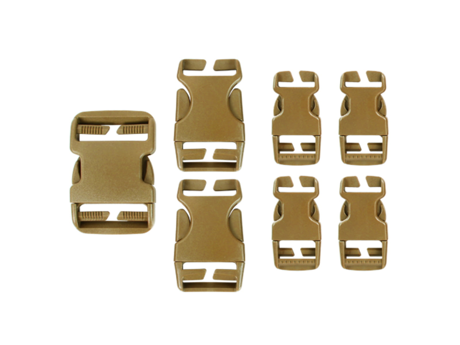 Condor Outdoor Buckle Repair Kit 7-pack Coyote Brown