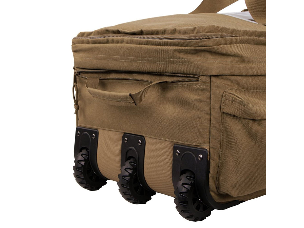 Condor Outdoor 37in Haul Rolling Duffle Bag Coyote Brown