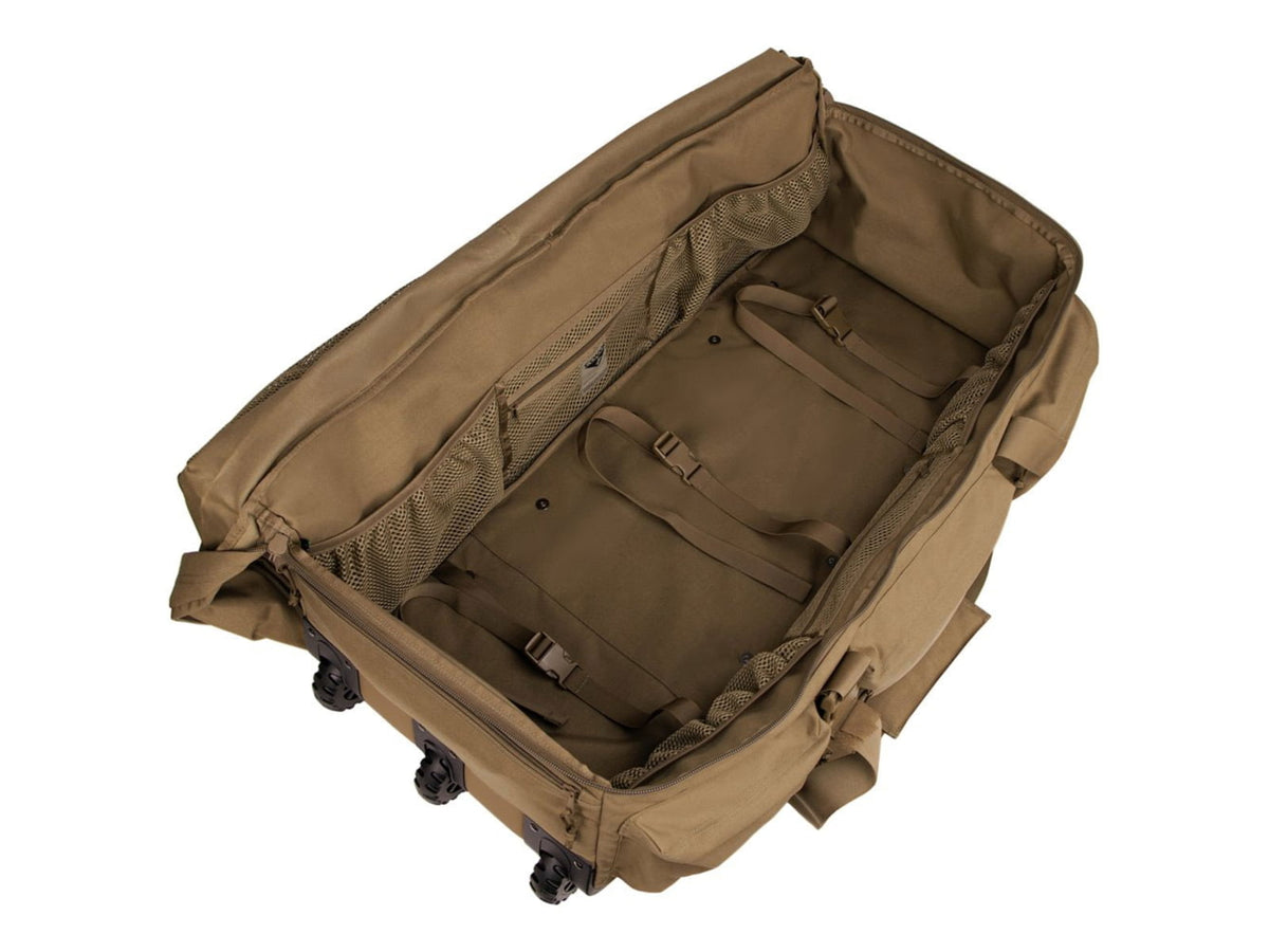 Condor Outdoor 37in Haul Rolling Duffle Bag Coyote Brown