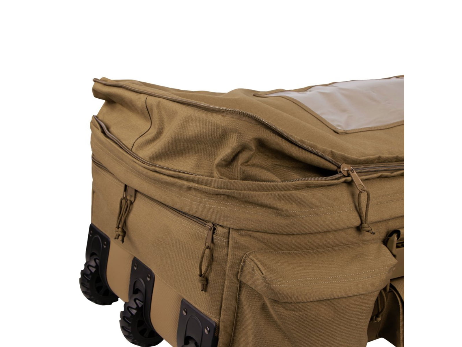 Condor Outdoor 37in Haul Rolling Duffle Bag Coyote Brown