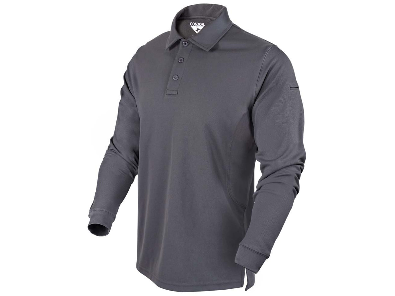 Condor Outdoor Performance Long Sleeve Polo Graphite S
