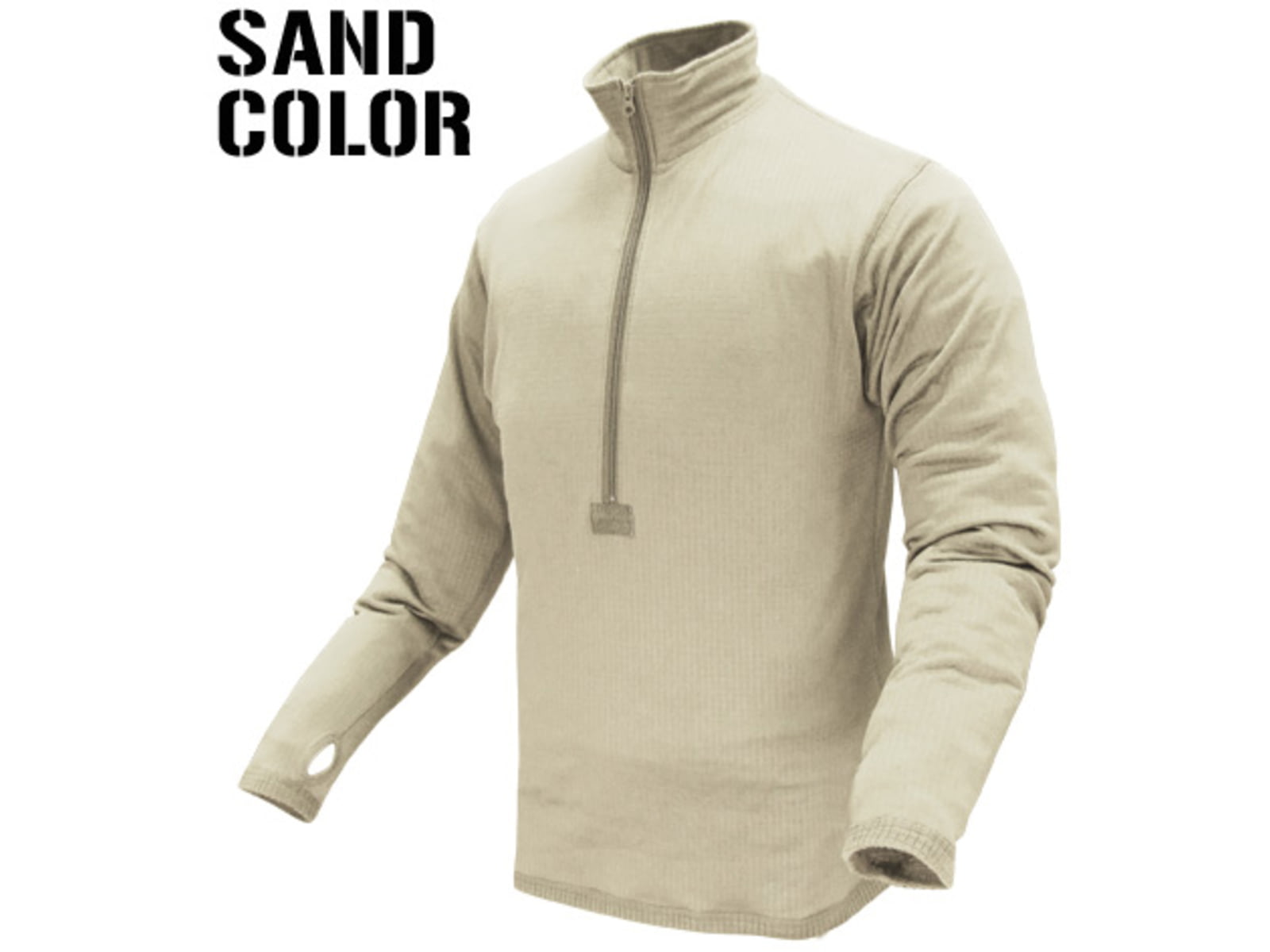Condor Outdoor - Base II Zip Pullover Sand M