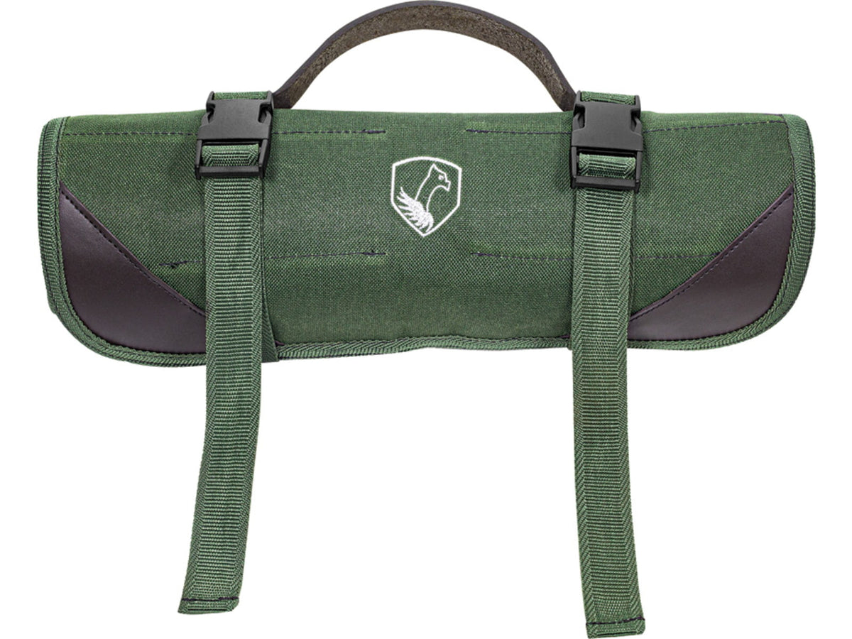Condor Tool and Knife 12 Folding Knives Carry Roll 14in Overall Canvas/Leather Green CTK-CCFR