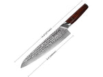 Cool Hand Chef Cocobolo Wood 9.50 in Kitchen Knife 7199DCB