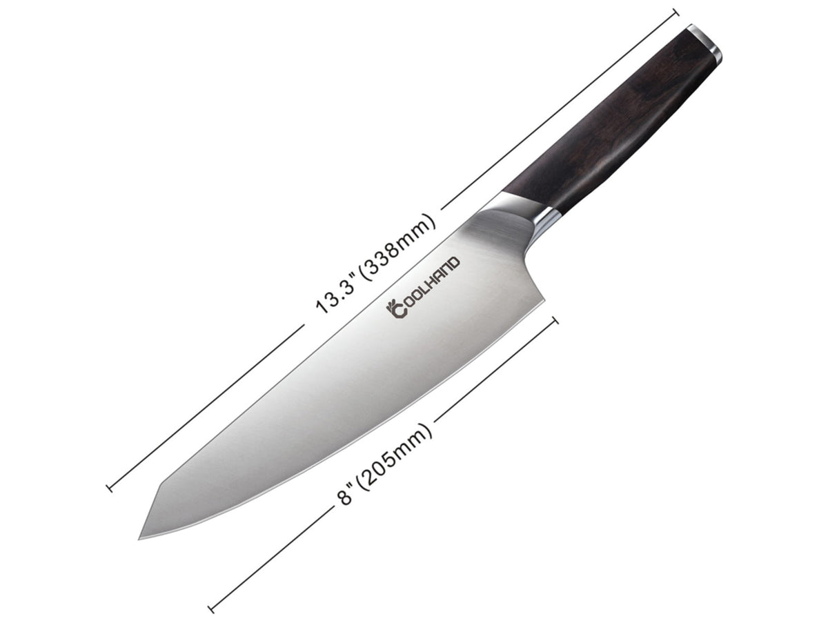 Cool Hand Chef's Ebony 8.00 in Kitchen Knife Ebony wood 7198GE