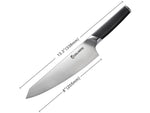 Cool Hand Chef's CLH7198G 8.00 in Kitchen Knife Black G10 7198GG10