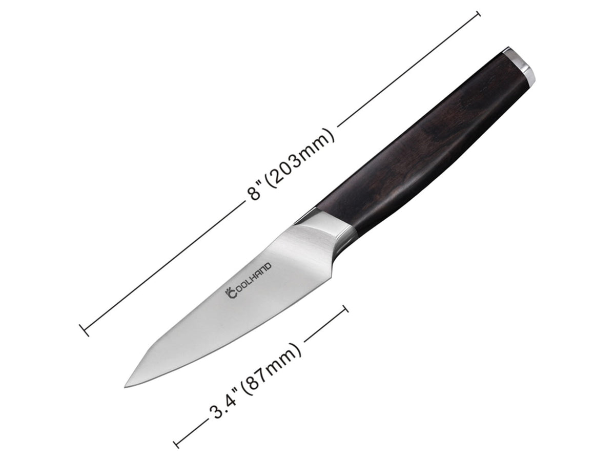 Cool Hand Paring Elbony 3.50 in Kitchen Knife Ebony wood 7193GE