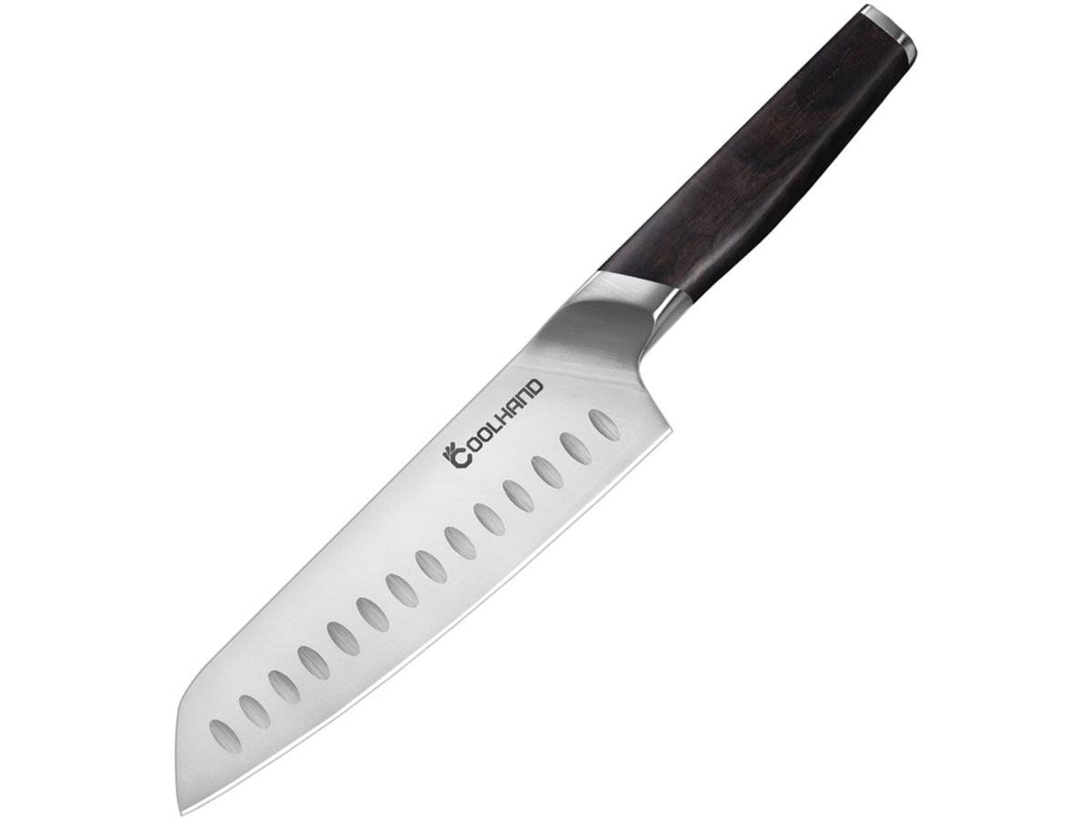 Cool Hand Santoku Ebony 7.00 in Kitchen Knife Ebony wood 7197GE