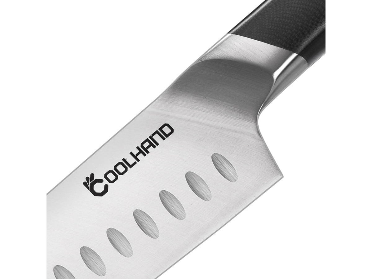Cool Hand Santoku 7.00 in Kitchen Knife Black G10 7197GG10