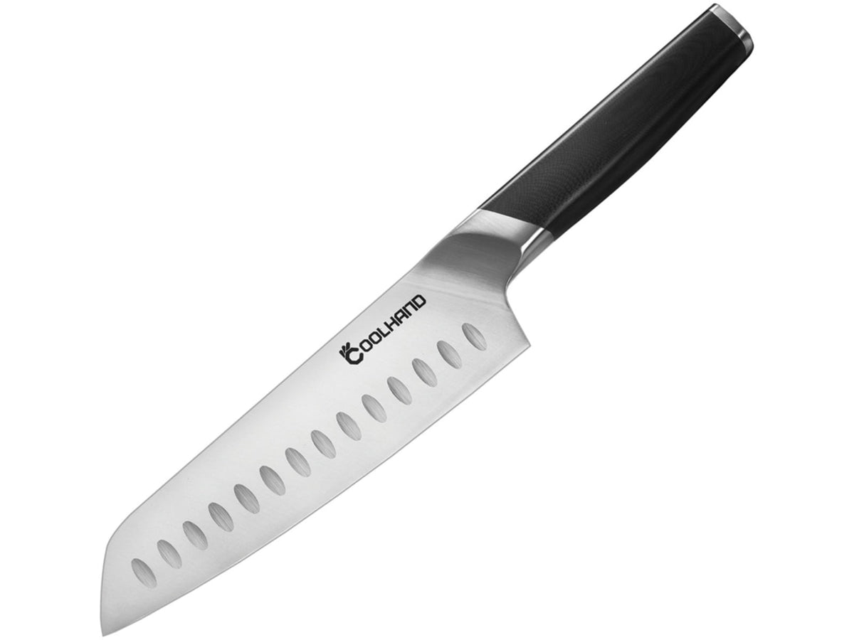 Cool Hand Santoku 7.00 in Kitchen Knife Black G10 7197GG10
