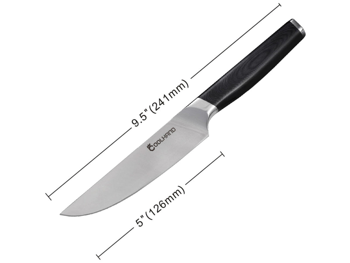 Cool Hand Steak Handle 5.00 in Kitchen Knife Black G10 7195GG10