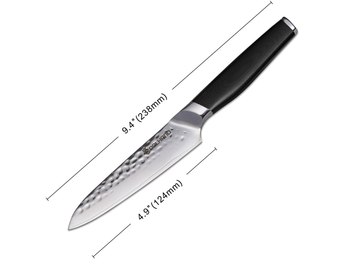 Cool Hand Utility Handle 5.00 in Kitchen Knife Black G10 7195CG10