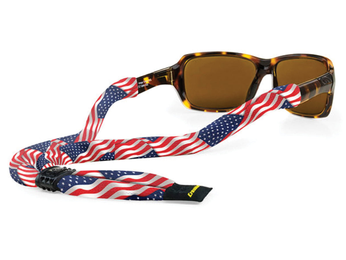 Croakies Suiter Retainer US Flag Medium/Large SUITPXL21HT