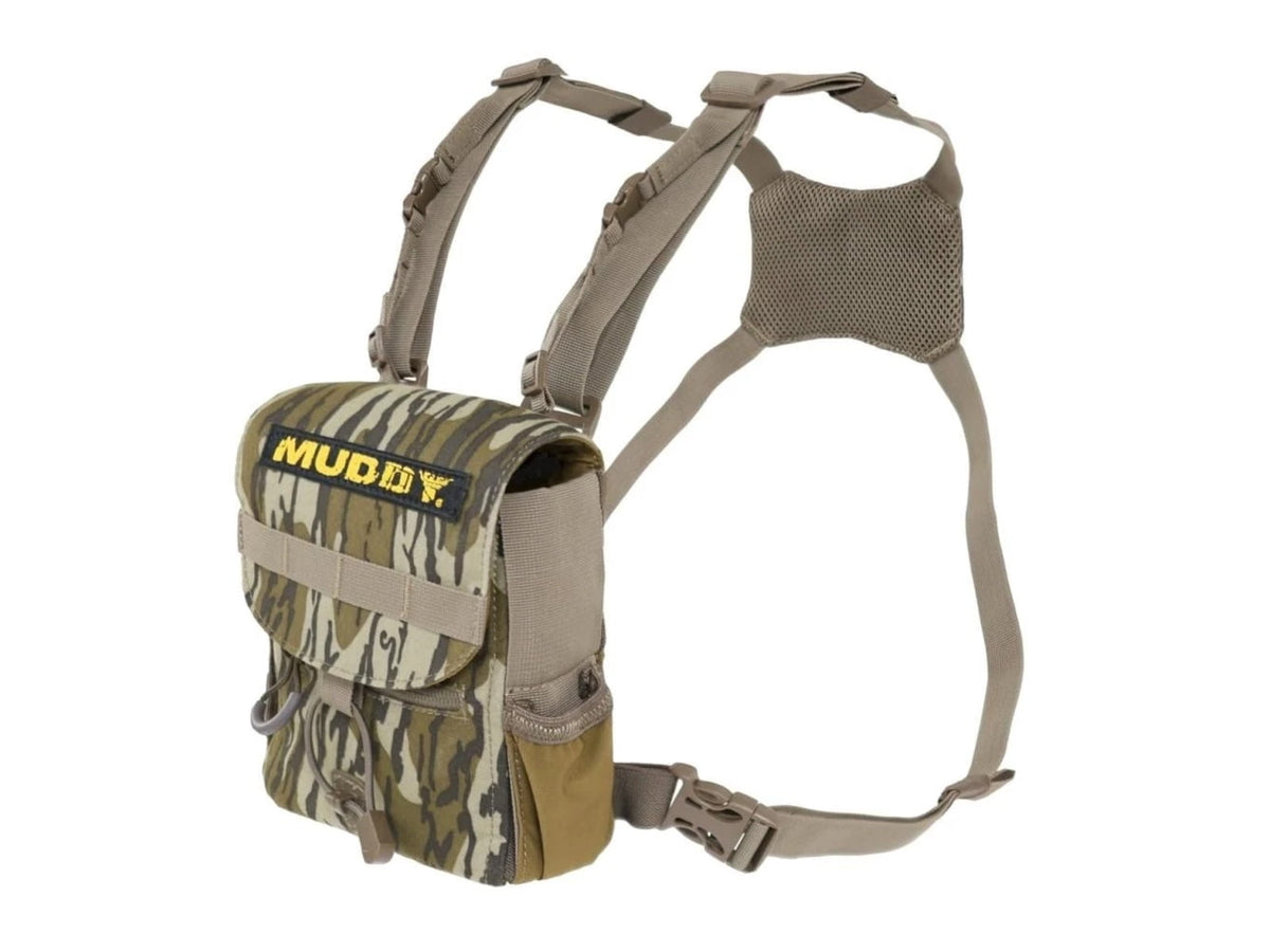 CrossFire Muddy MUD-BPK-BHMO Pro Bino Harness Mossy Oak Bottomland Polyester Velcro Closure MUD-BPK-BHMO