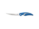 Cuda 6in Titanium Bonded Curved Boning Knive Titanium Bonded Blade Non-Slip Cuda Scale Pattern 18833