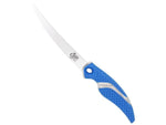Cuda 6in Titanium Bonded Curved Boning Knive Titanium Bonded Blade Non-Slip Cuda Scale Pattern 18833