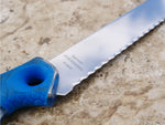 Cuda 9in Titanium Bonded Chunk Knive Titanium Bonded Blade Non-Slip Cuda Scale Pattern Grips 18830