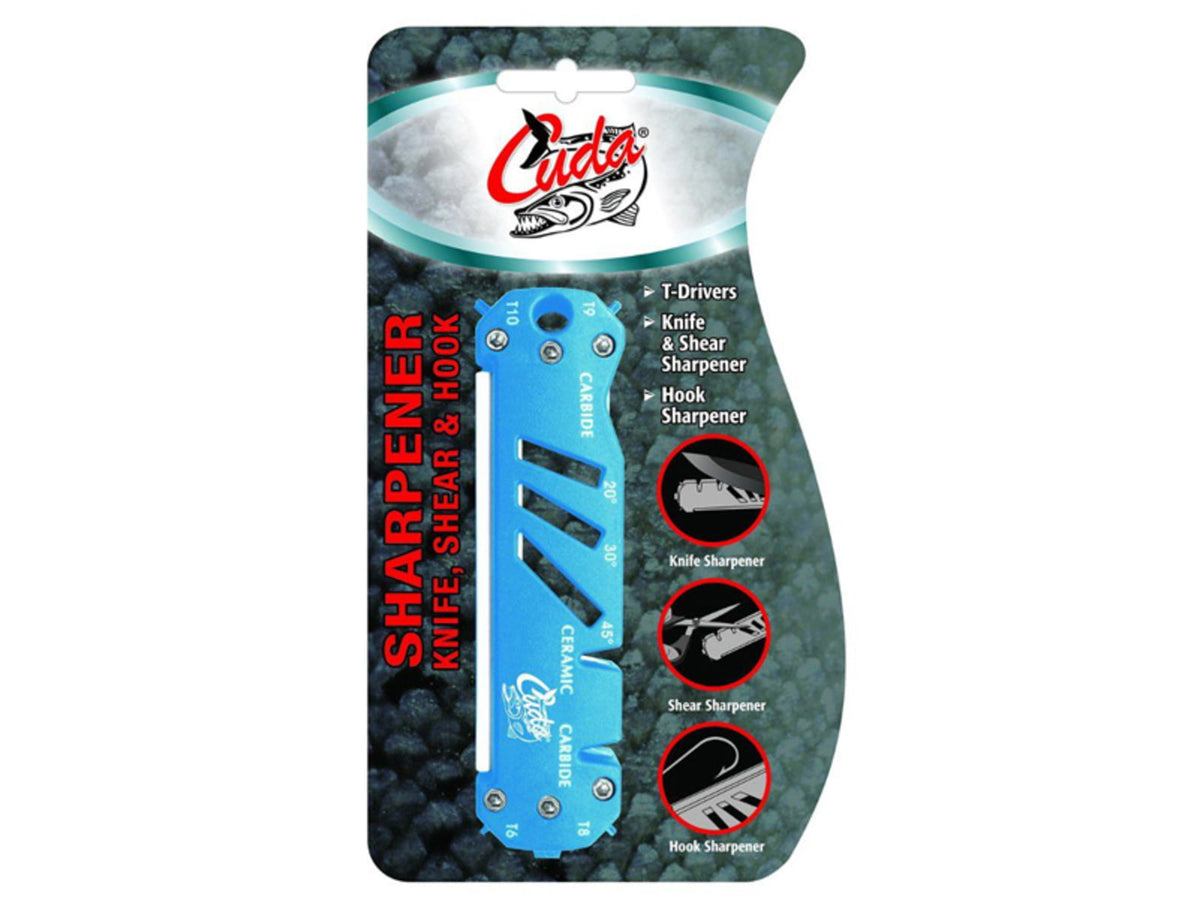 Cuda Knive Shear And Hook Sharpener w/ Flathead Drivers 18097