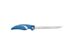 Cuda Knives Cuda 7 in Fillet With Sheath Fixed Blade Knife 7in German 4116 Steel Standard Edge Blue Synthetic Handle 18124