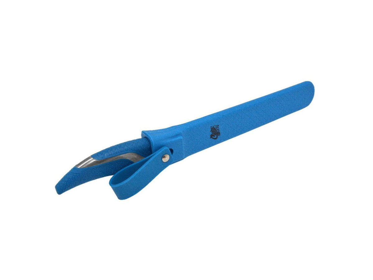Cuda Knives Cuda 7 in Fillet With Sheath Fixed Blade Knife 7in German 4116 Steel Standard Edge Blue Synthetic Handle 18124