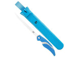 Cuda Knives Cuda 7 in Fillet With Sheath Fixed Blade Knife 7in German 4116 Steel Standard Edge Blue Synthetic Handle 18124