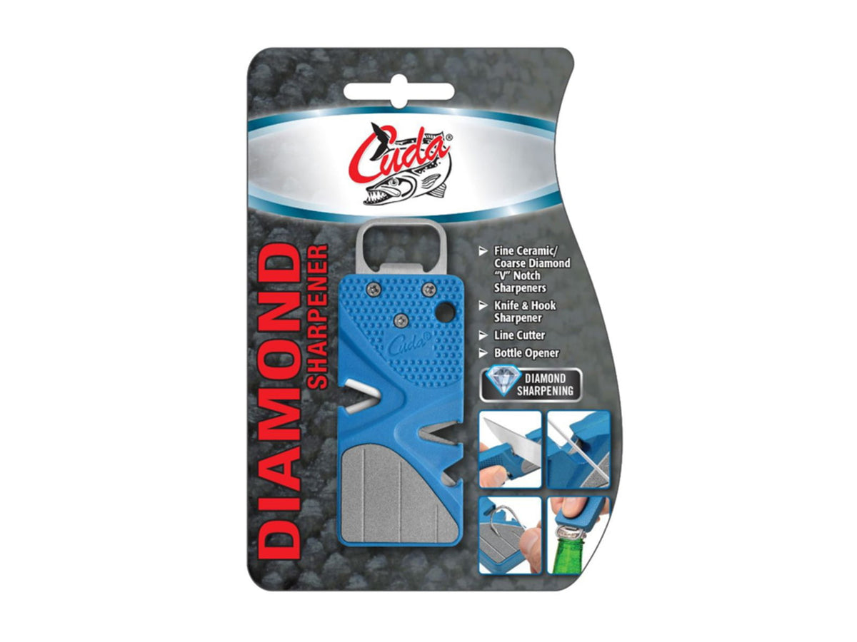 Cuda Pocket Sharpener Blue 3.5in 23062