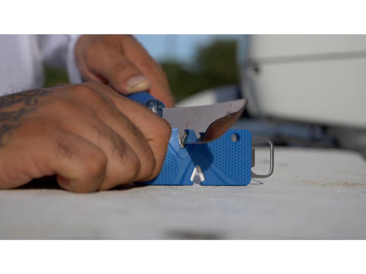 Cuda Pocket Sharpener Blue 3.5in 23062