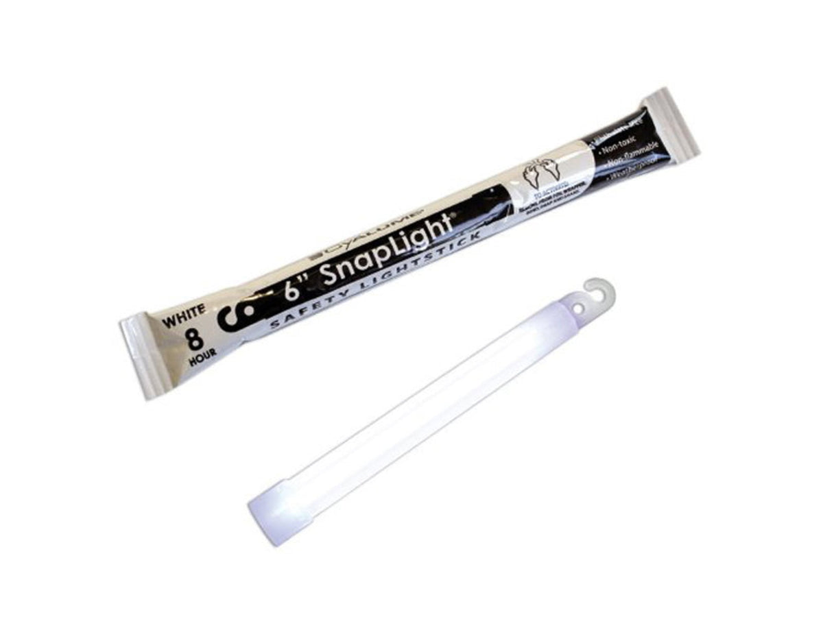 Cyalume Snaplight 6in. White 8hr. NON-TOXIC NO CYW8H