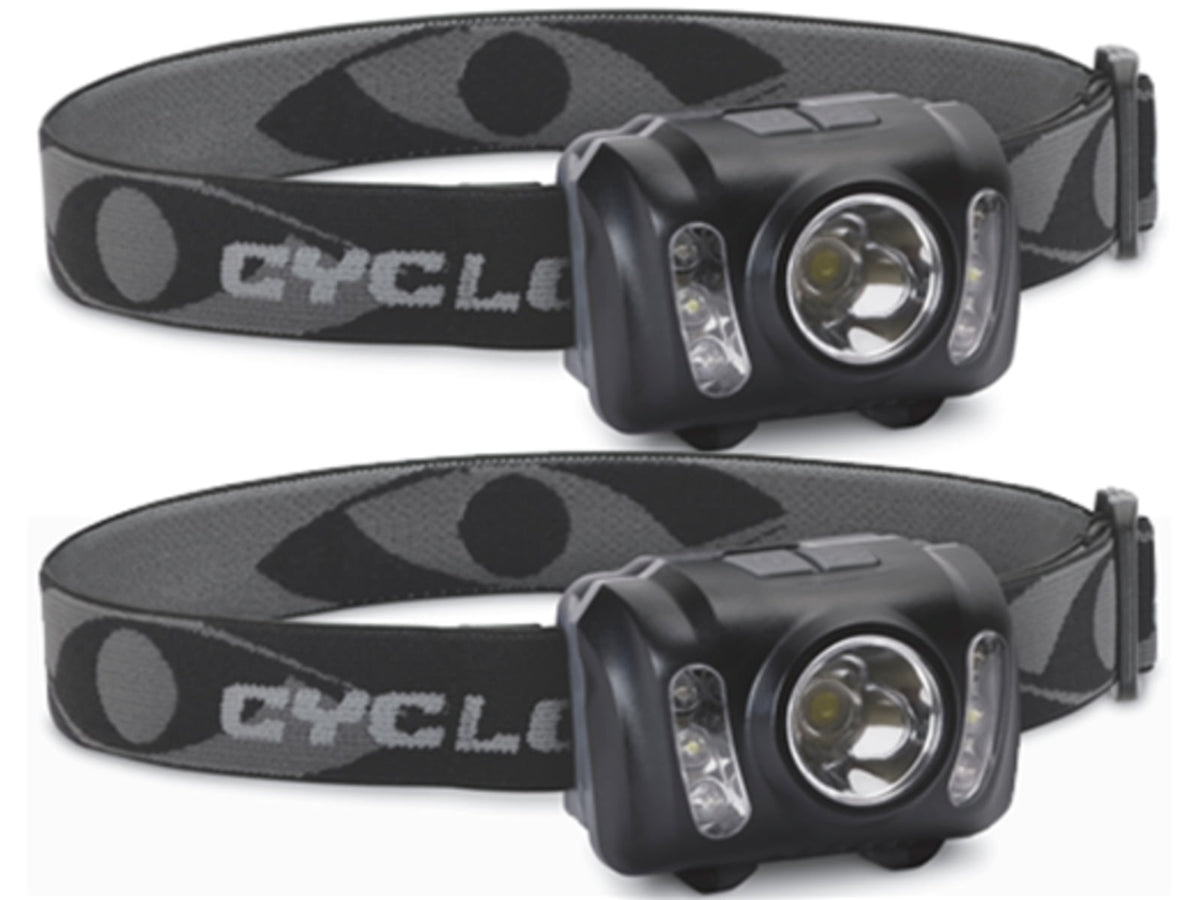 Cyclops 210 Lumen Headlamp w/ adjustable headband 2 Pk CYC-HL210-2PK
