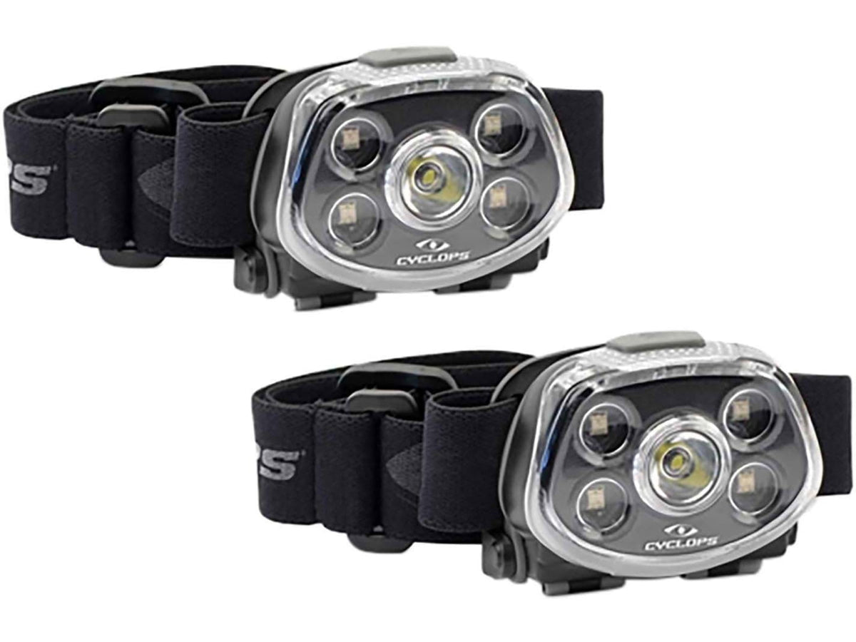 Cyclops Force XP 350 Lumen LED Headlamp 2 Pack Black CYC-HLFXP-2PK