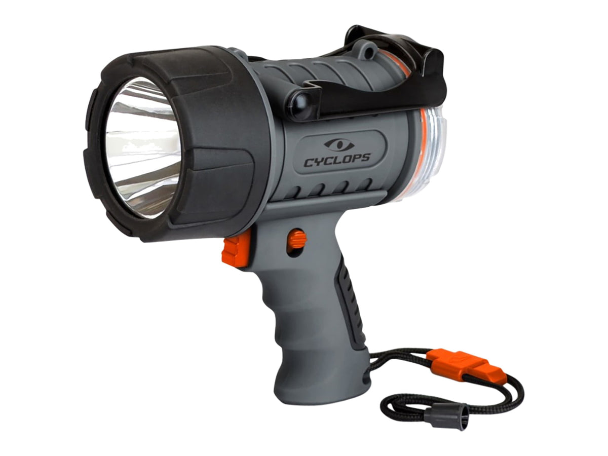 Cyclops Waterproof LED Spotlight w/Flood Light 2000 Lumens Red/White CREE XP-G3 LED Black/Grey CYC2000WP