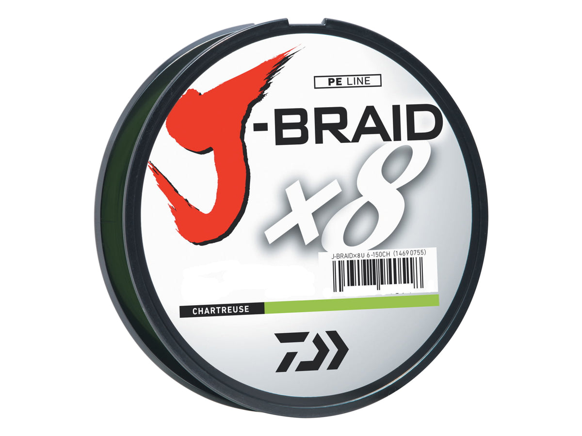 Daiwa J-Braid 8X Braided Line w/Filler Spool 300yds