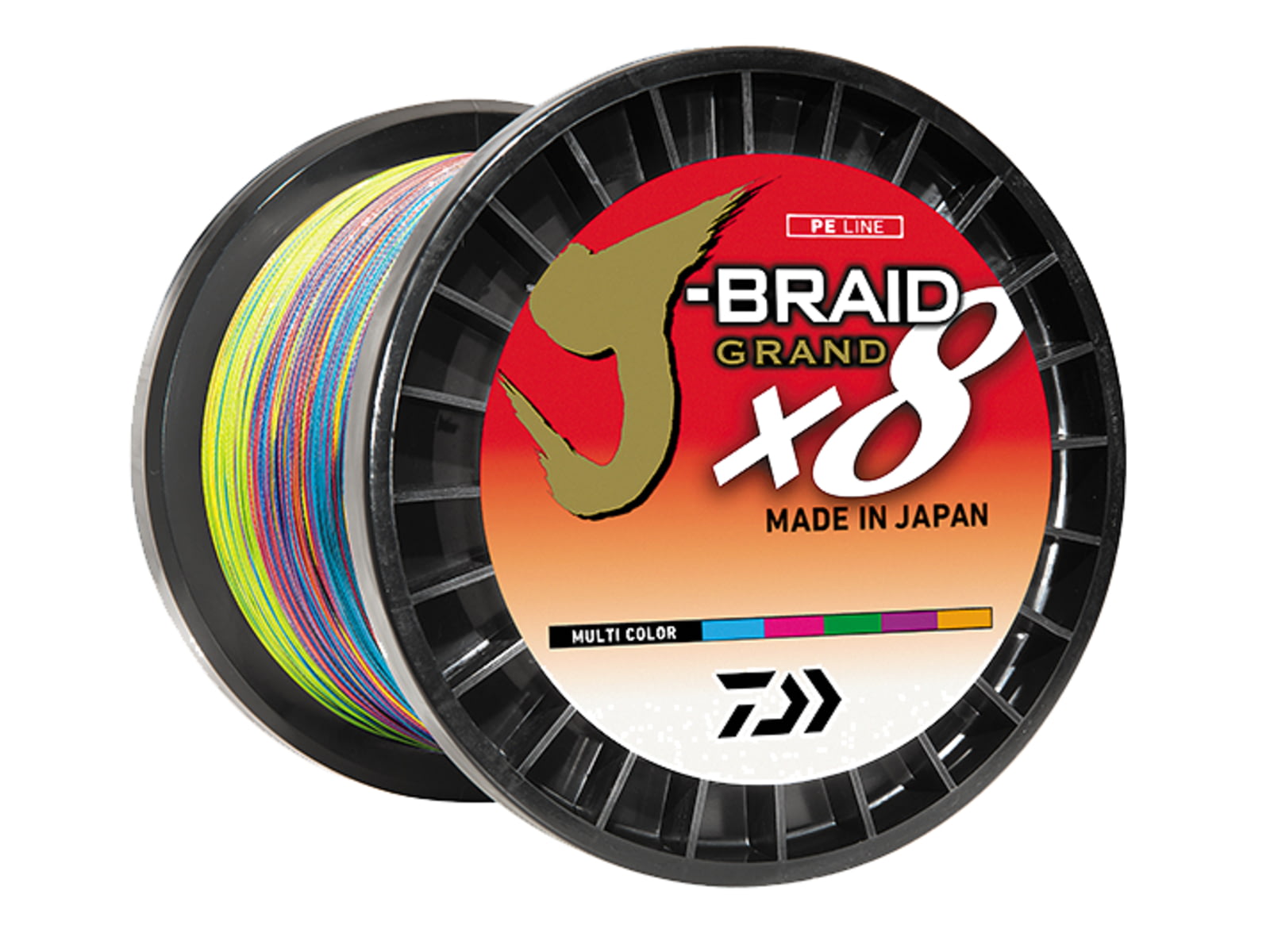 Daiwa J-Braid 8X Braided Line w/Bulk Spool 3000yds 8lb Dark Green