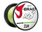 Daiwa J-Braid 8X Braided Line w/Bulk Spool 3000yds 8lb Dark Green