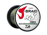Daiwa J-Braid 8X Braided Line w/Bulk Spool 3000yds 8lb Dark Green