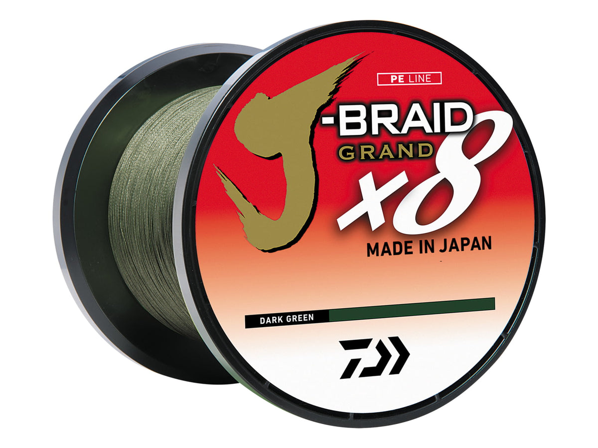 Daiwa J-Braid x8 Grand Braid Line w/Bulk Spool 3000yds 10lb Gray Light