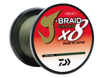 Daiwa J-Braid x8 Grand Braid Line w/Bulk Spool 3000yds 10lb Gray Light